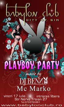 Playboy Party in Babylon Club din Bucuresti