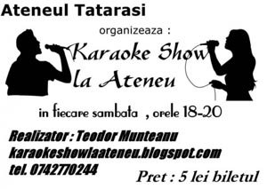 Karaoke la Ateneul Tatarasi din Iasi