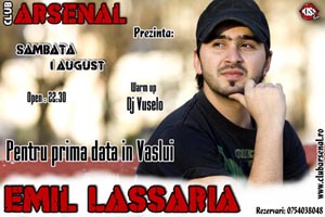 Emil Lassaria in Club Arsenal din Vaslui