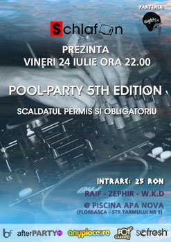 Schlafen Pool Party 5 la Piscina Apa Nova din Bucuresti