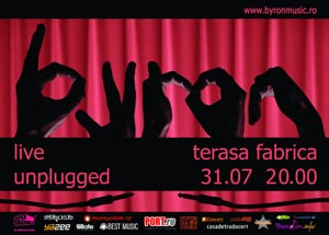 Concert byron pe terasa Fabrica din Bucuresti