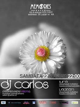DJ Carlos in Memories Caffe din Iasi