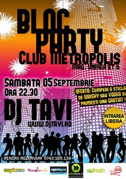 Bloc Party in Club Metropolis din Bucuresti