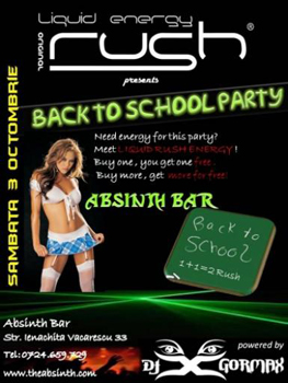 Back to School Party in Absinth Bar din Bucuresti