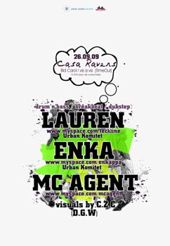 Lauren, Enka & MC Agent in Ravers Bar din Iasi