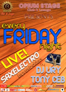 Saxelectro in Opium Stage Club din Bucuresti