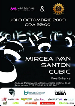 Cubic, Santon & Mircea Ivan  in Opium Stage din Bucuresti