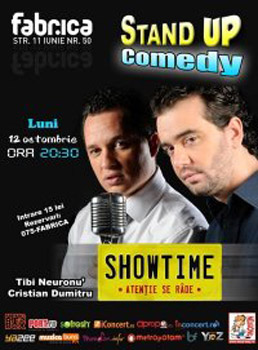 Showtime in Club Fabrica din Bucuresti