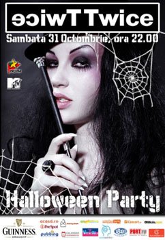 Halloween party in Club Twice din Bucuresti