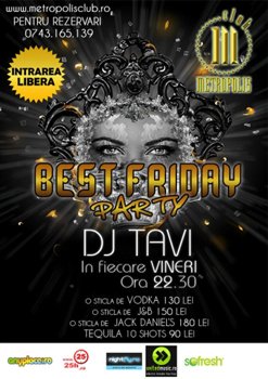 Best Friday Party in Club Metropolis din Bucuresti