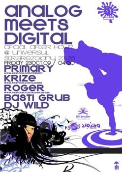 Analog Meets Digital afterparty la Palatul Universul din Bucuresti