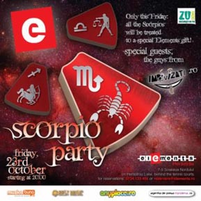 Scorpio Party in Club Elements din Bucuresti