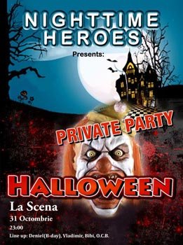 Halloween party in La Scena din Bucuresti