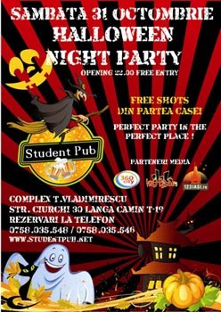 Halloween Night Party in Student Pub din Iasi