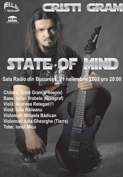 Lansare album Cristi Gram la Sala Radio din Bucuresti