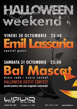 Halloween Week-end in Club Liquid din Sibiu