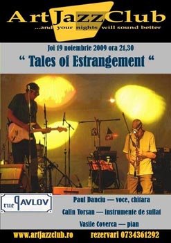 Concert ruePavlov in Art Jazz Club din Bucuresti