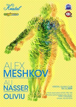 Alex Meshkov in Kristal Glam Club din Bucuresti