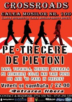 Pe-Trecerea de Pietoni în 100 Crossroads din Bucureşti