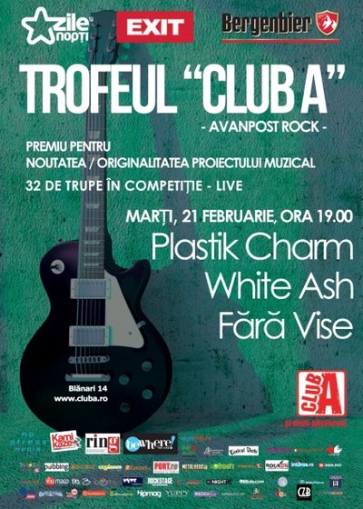 Concert Fără Vise, Plastik Charm şi White Ash în Club A din Bucureşti