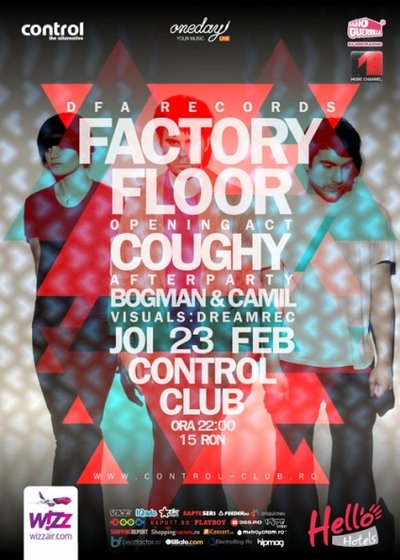 Concert Factory Floor în Club Control din Bucureşti