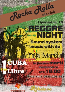 Reggae Night în Rocka Rolla The Club din Bucuresti