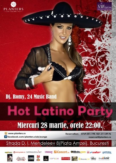 Hot Latino Party în Club Planters din Bucureşti