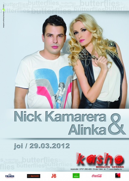 Nick Kamarera şi Alinka în Kasho Club din Braşov