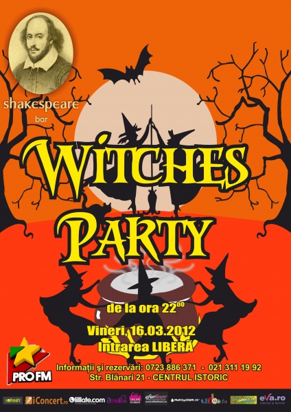 Witches Party în Shakespeare Bar din Bucureşti