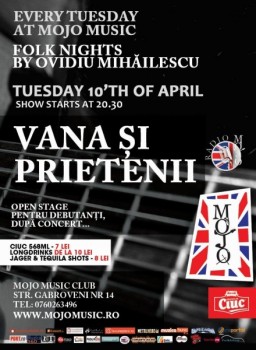 Concert Dan Vana şi prietenii în Mojo Music Club din Bucureşti