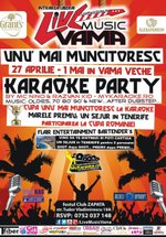 Afis LIVE MUSIC VAMA – UNU MAI MUNCITORESC – 27 apr – 1 mai
