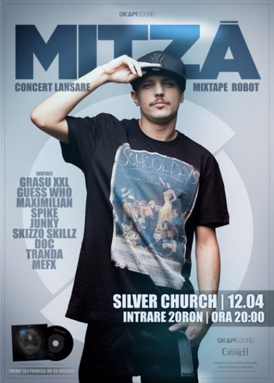 Concert Mitză – lansare „Robot” în The Silver Church din Bucureşti