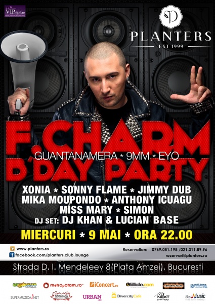 F.Charm B’Day Party Afis