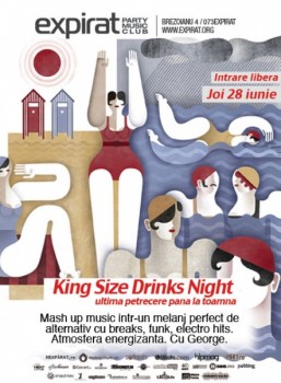 King Size Drinks Night în Club Expirat din Bucureşti