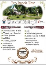 Afis Pro Istoria Fest Golesti