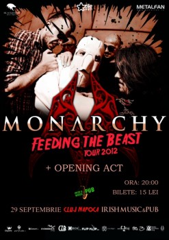 Concert Monarchy în Irish & Music Pub din Cluj-Napoca