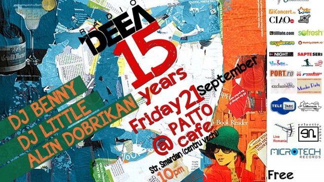 Radio Deea 15 Years Anniversary Party Flyer