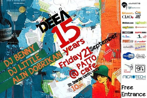Radio Deea 15 Years Anniversary Party Flyer