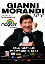 Concert Gianni Morandi la Sala Palatului din Bucureşti