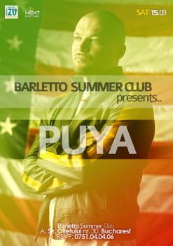 Concert Puya în Barletto Summer Club din Bucureşti