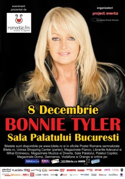 Concert Bonnie Tyler la Sala Palatului din Bucureşti