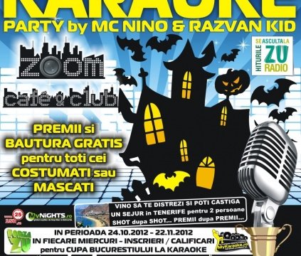 afis KARAOKE Halloween – MIERCURI 31 Oct – ZOOM Cafe & Club