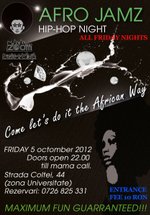 Afro Jamz Party în Zoom Cafe din Bucureşti
