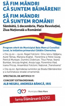 1 decembrie 2012 – Ziua Naţională a României la Baia Mare
