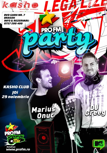 ProFM Party în Kasho Club din Braşov