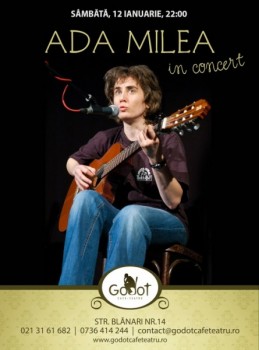 Concert Ada Milea în Godot Cafe-Teatru din Bucureşti