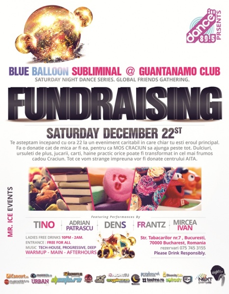 Blue Balloon Subliminal FUNDRAISING Small