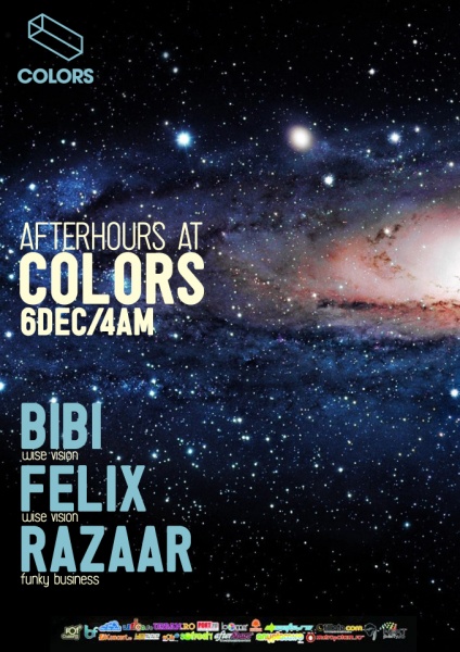 Bibi, Felix şi Razaar în Colors Club din Bucureşti