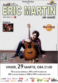 Concert Eric Martin (Mr. BIG) în Hard Rock Cafe din Bucureşti