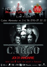 Concert Cargo în Euphoria Music Hall din Cluj-Napoca